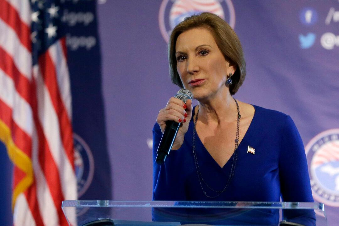 Fiorina Promises a Fight for Republican Nomination