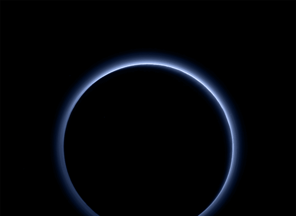 Blue Skies Over Pluto and a Lakeside Home on Mars