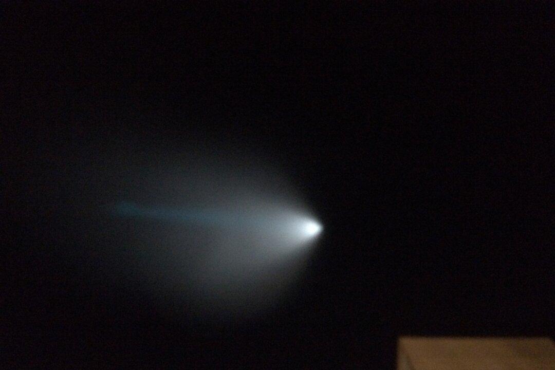 Naval Missile Test Off California Creates Streaking Light