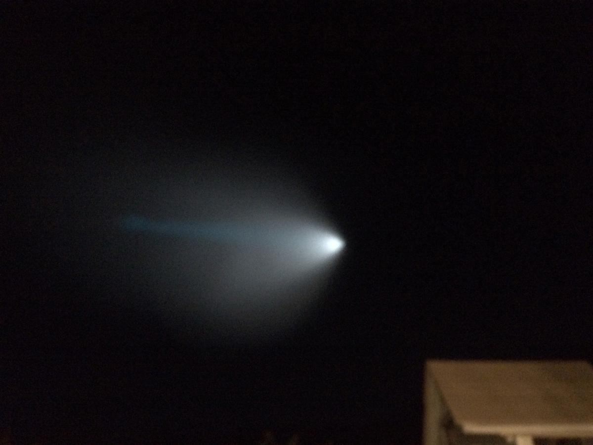 Naval Missile Test Off California Creates Streaking Light