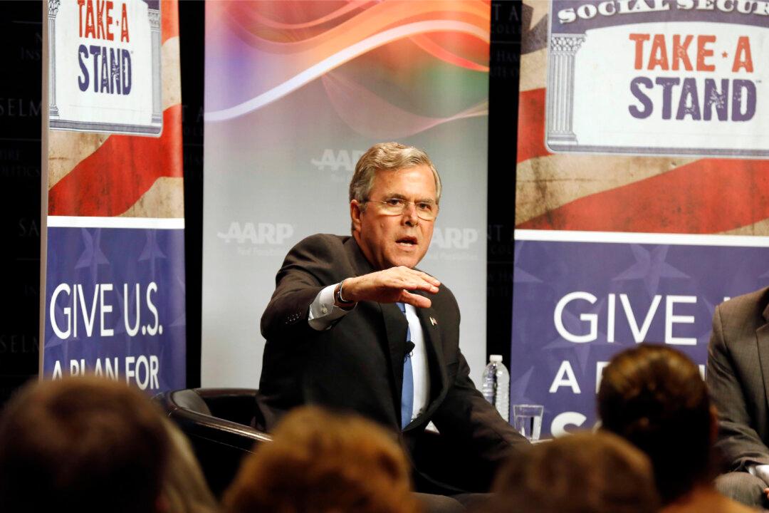 Fading in 2016 Race, Jeb Bush Won’t Budge From Policy Focus