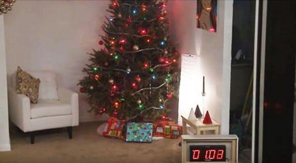 Time Ticks as Camera Films This Christmas Tree. 7 Seconds Later, It’s Tragic