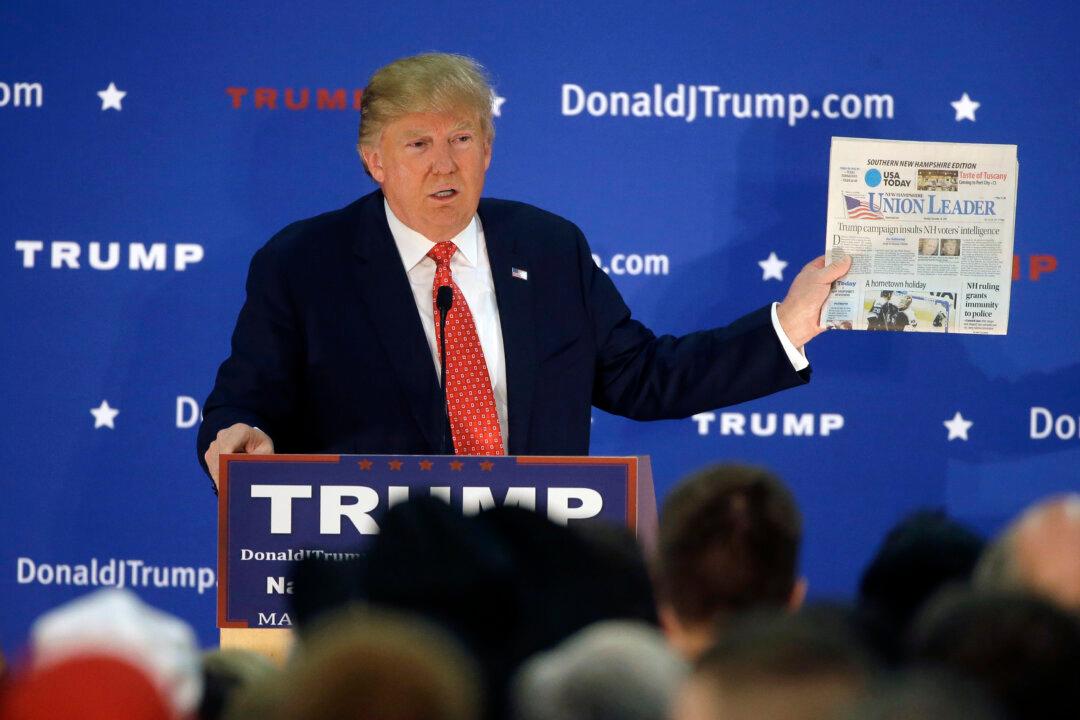 Trump Attacks Publisher of Largest New Hampshire Newspaper