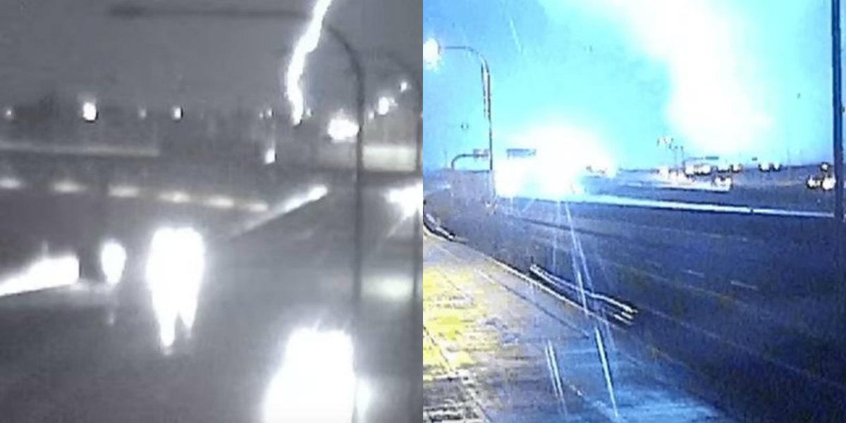 Texas: Video Cameras Capture Garland Tornado Passing Over Highways