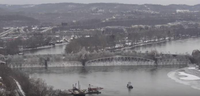 Video Shows Hulton Bridge Being Demolished in Pennsylvania