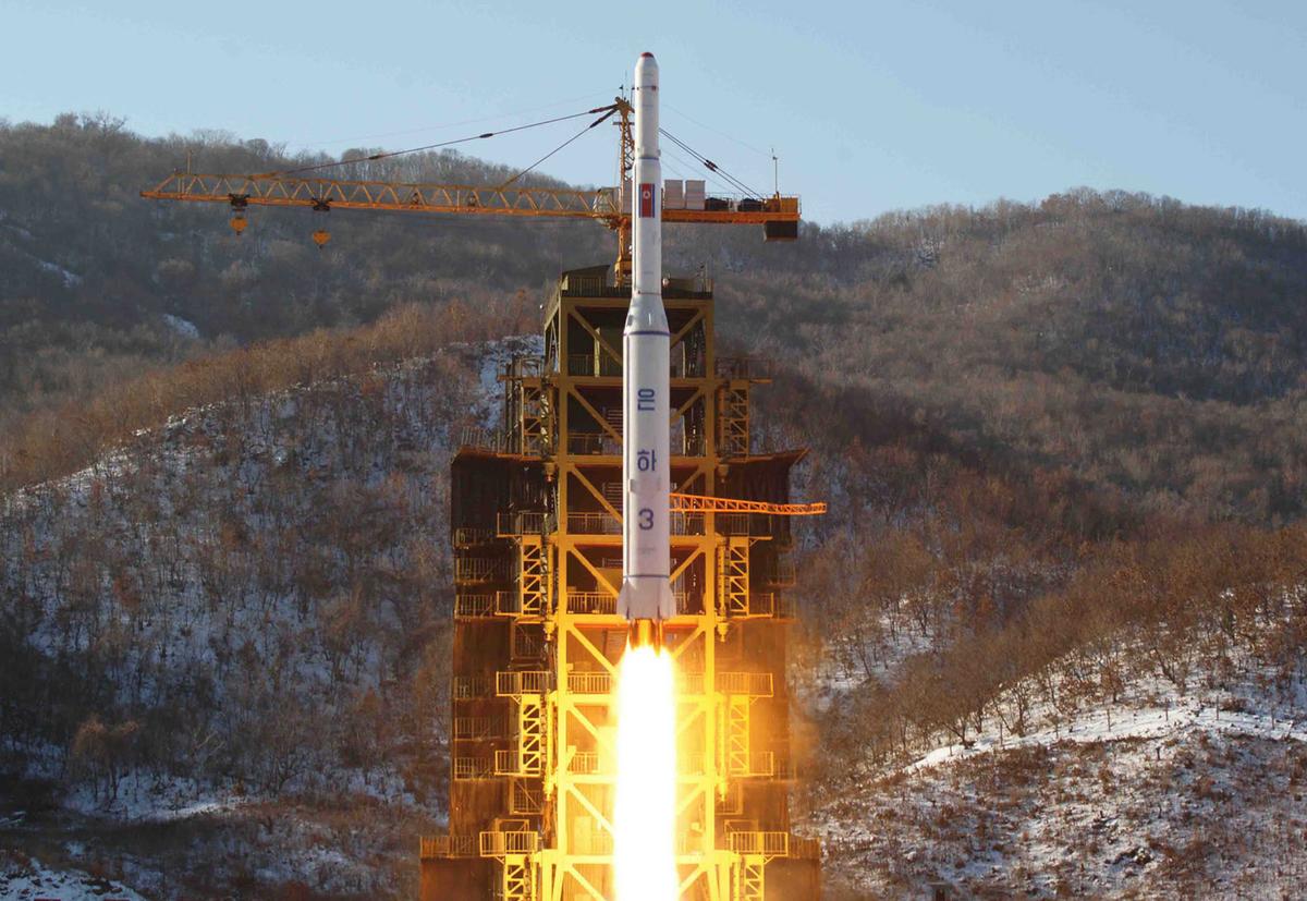North Korea Launches Long-Range Rockets