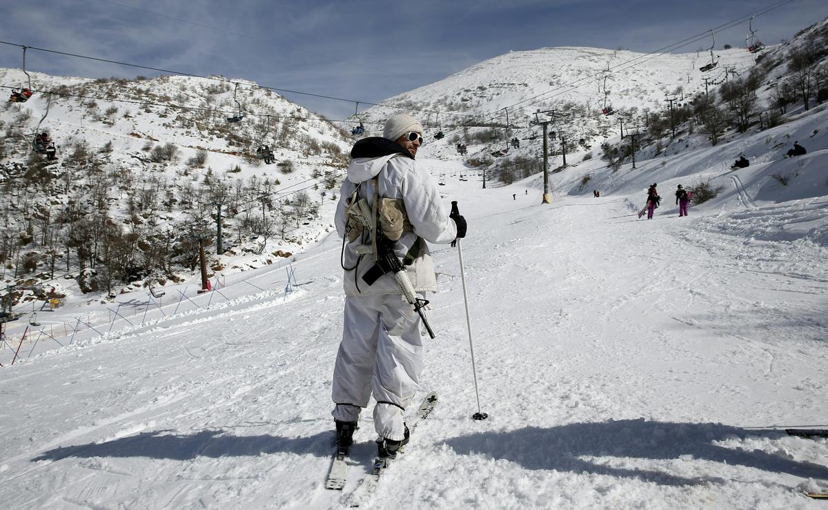 Skiing on the Edge of Syria’s War