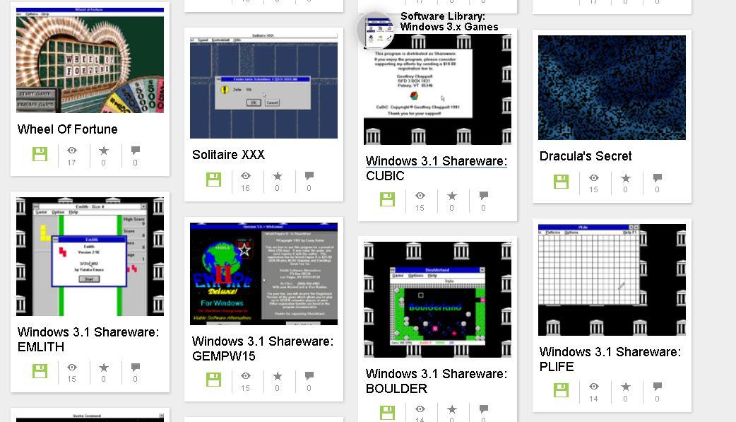 Internet Archive Releases 1,500 Windows 3.1 Programs