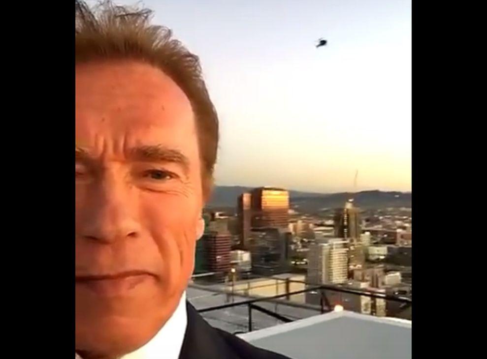 Arnold Schwarzenegger Posted One of the Best Snapchat Videos Of All Time