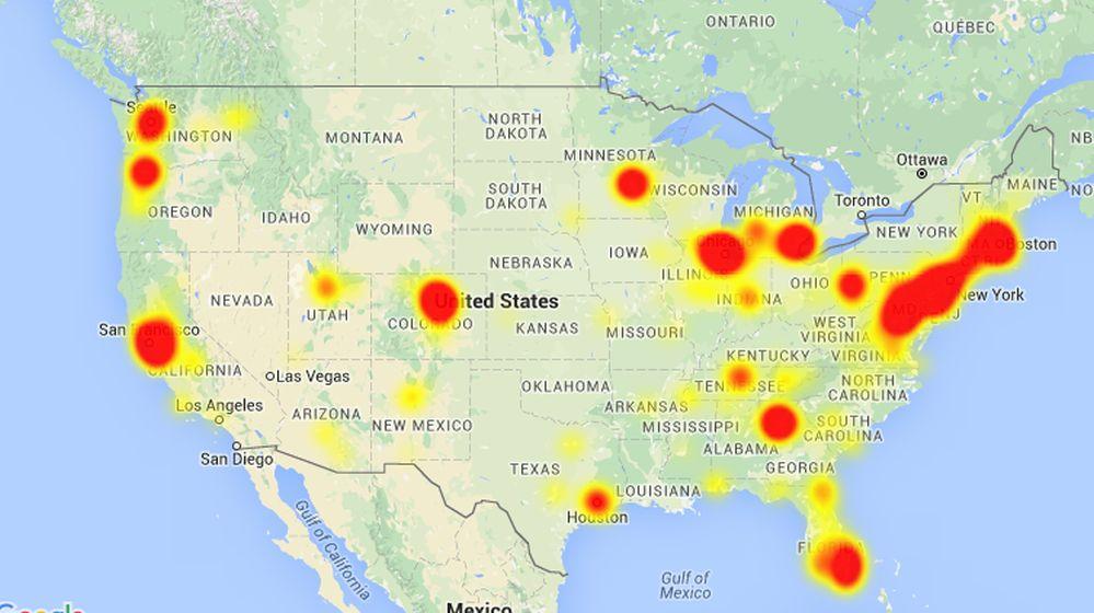 Comcast Customers Reporting Outages Across the US