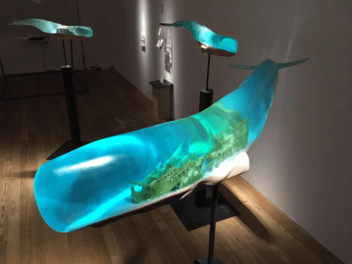Artist Created Translucent Whale Sculptures. Meaning Behind Them Will Mesmerize You
