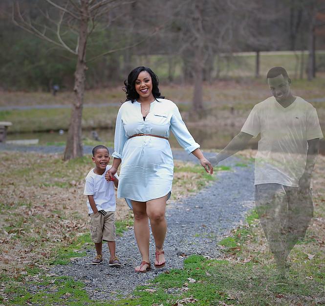 Expectant Mother Honors Deceased Husband in Maternity Photoshoot