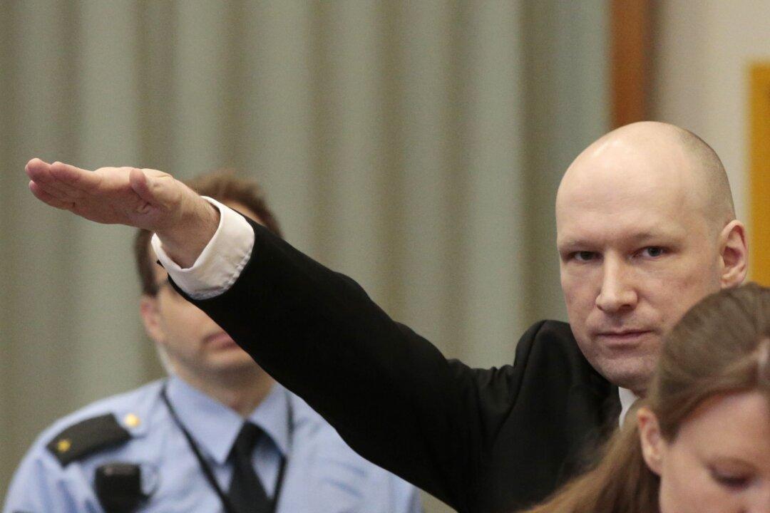 Breivik Makes Nazi Salute at Start of Court Case in Norway