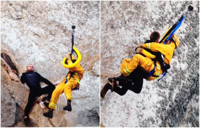 Video: Fire Department Rescues Man Who Gets Stuck After Climbing 600-Foot Rock to Propose to Girlfriend