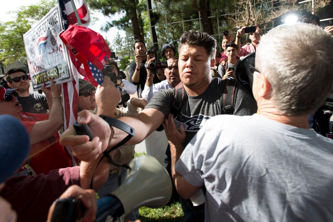 Children Pepper-Sprayed at Donald Trump Protest Outside Anaheim City Hall