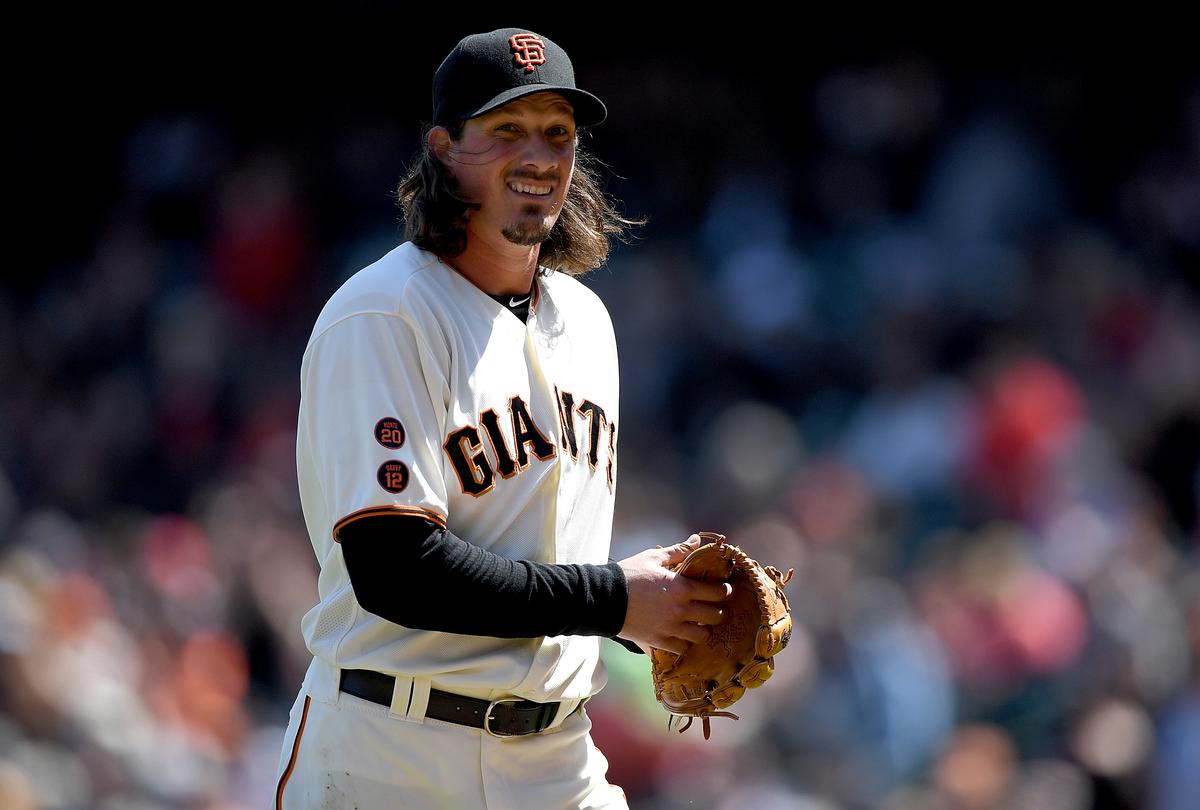 Jeff Samardzija: San Francisco Giants Starting Pitcher Snaps Bat Over Knee Following Strikeout