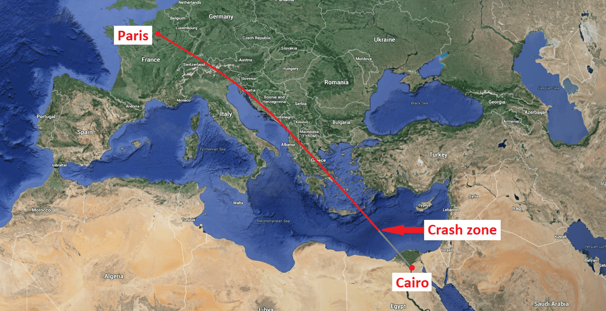 EgyptAir Flight 804: First Day Updates on Plane Crash With 66 Onboard