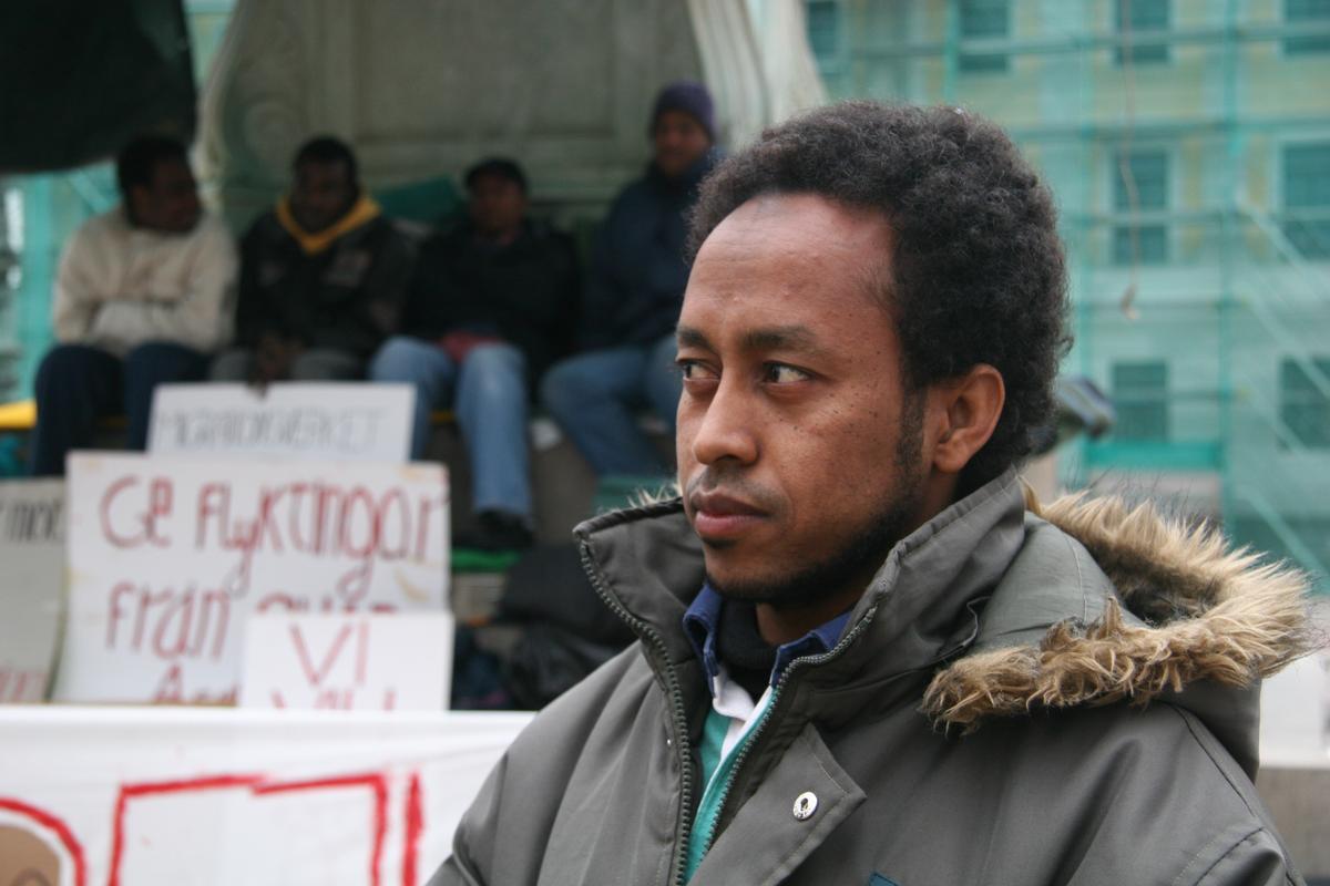 Desperate Sudan Refugees Hunger Strike in Sweden