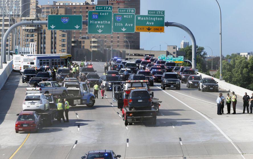 41 Arrested for Blocking Highway Traffic in Minneapolis