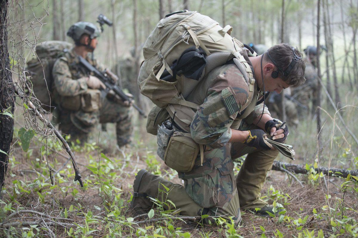 Marines with the U.S. Marine Corps Forces Special Operations Command train in North Carolina on July 28, 2014. Troops with special operations may soon be equipped with new forms of smart technology. (Cpl. Donovan Lee/MARSOC)