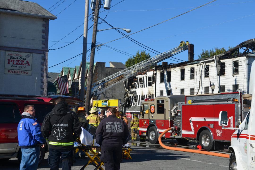 Fire Damages Buildings on Pike St in Port Jervis