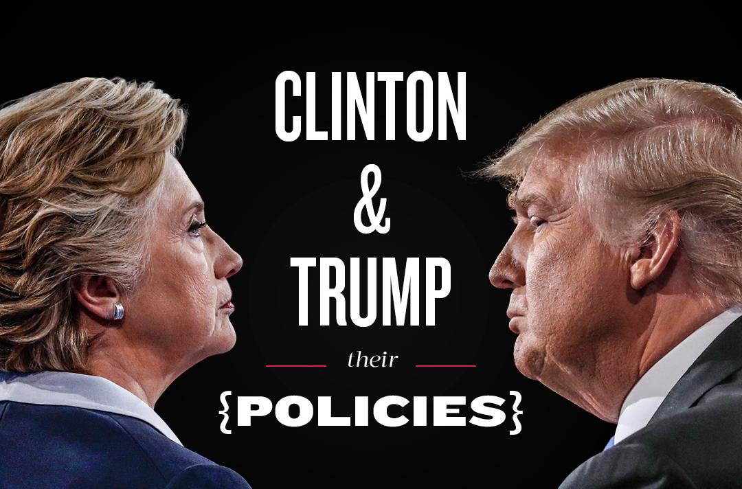 Where Clinton and Trump Stand