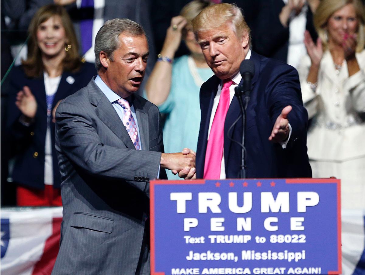 Trump Wants Farage to Represent UK in US but May Says No