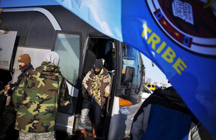 Veterans Assemble Near Dakota Access Protest Camp