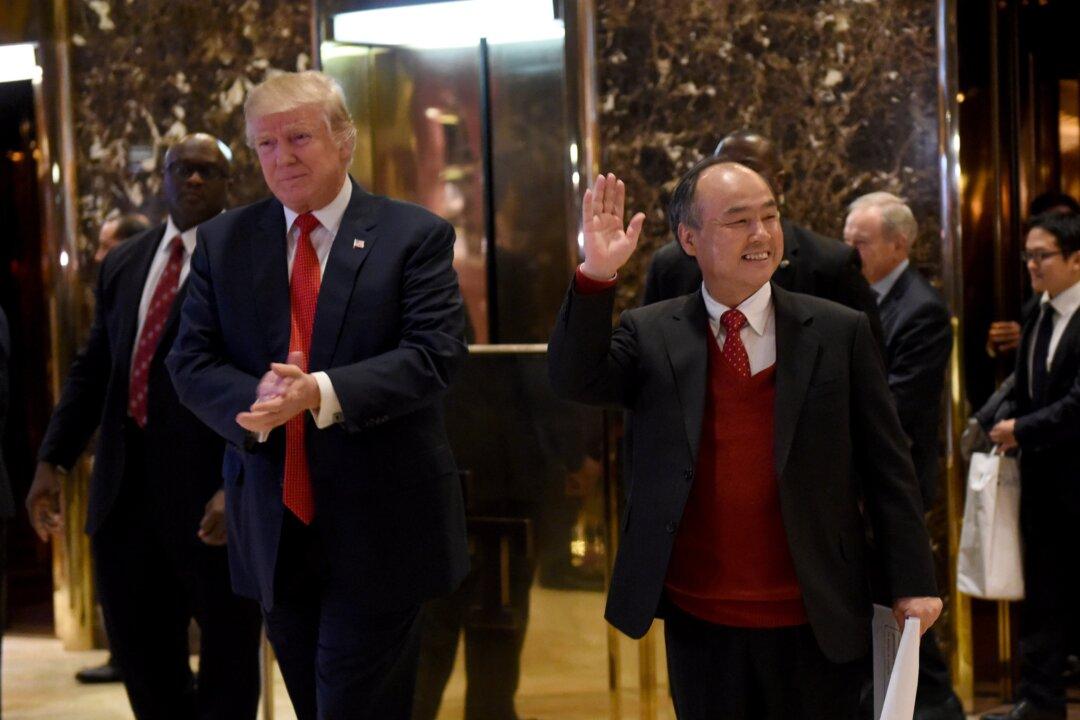 Trump Gets Down to Business on Air Force One, SoftBank