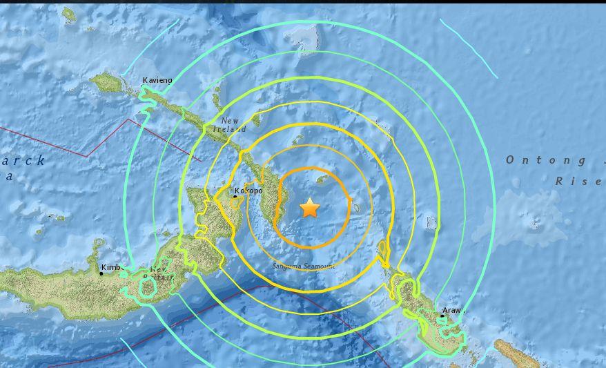Strong Earthquake Hits Papua New Guinea, Tsunami Generated