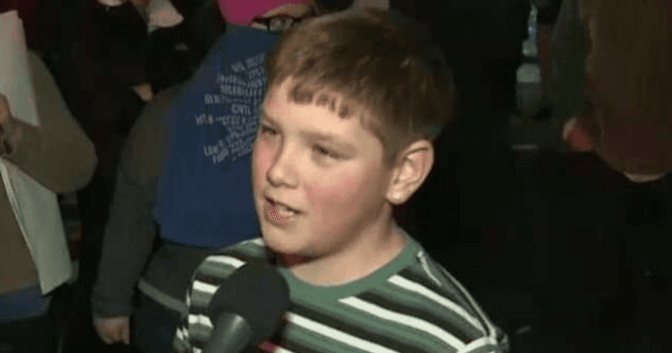 Report: Boy Who Started Fire at Trump Protest Son of Drew Carey