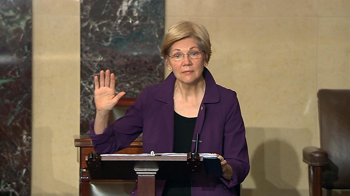 Elizabeth Warren Wants Health Protections, Higher Pay for Essential Workers