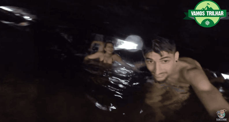 Waterfall Leads to Secret Underwater Cave in Brazil