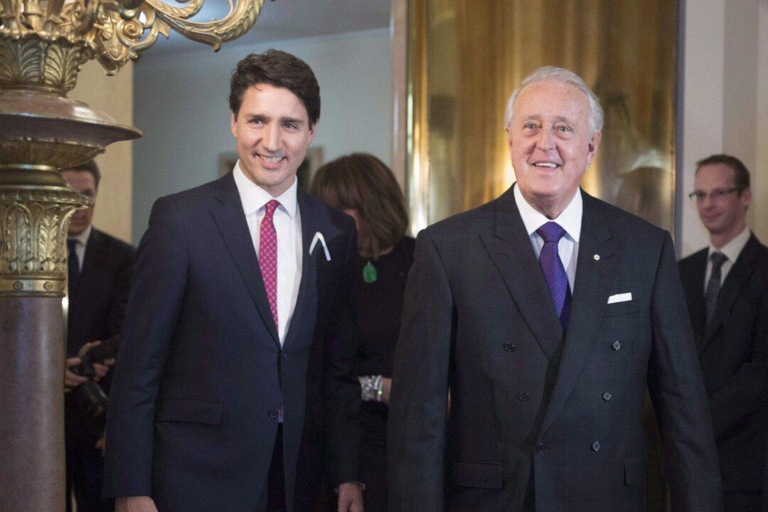 Mulroney on His Role Helping Trudeau, Despite Rivalry With PM’s Dad