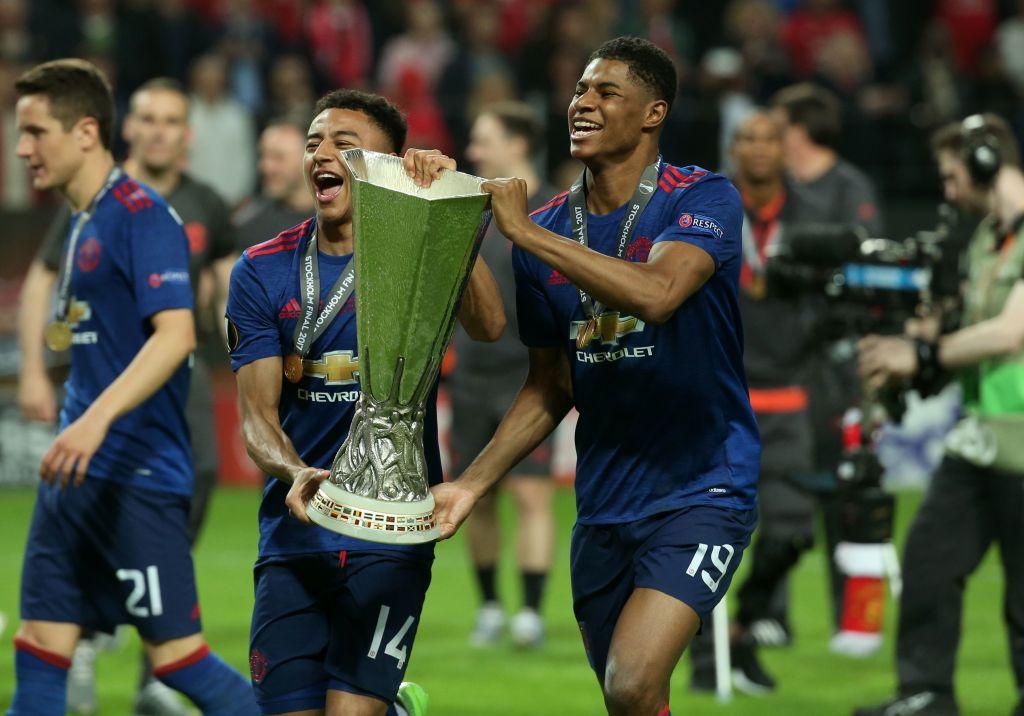 Manchester United Win Europa League Trophy