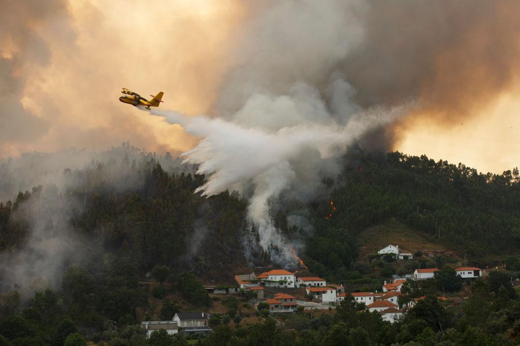 Portugal Civil Defense Says Forest Fire 95 Percent Under Control