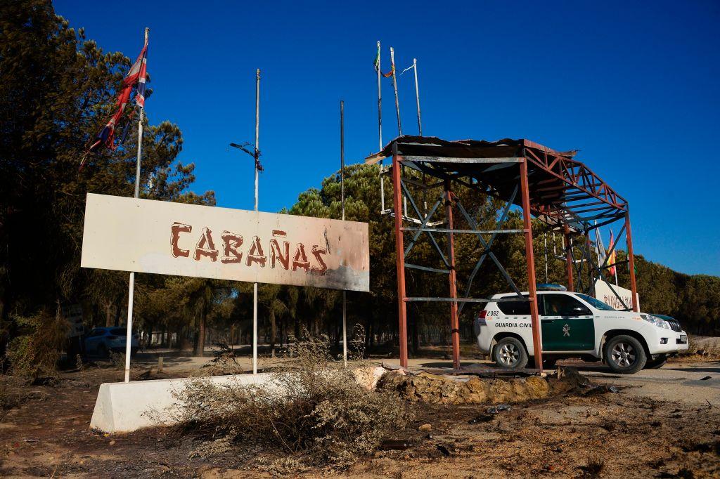 Weary Fireman Try to Contain Southern Spain Forest Fire