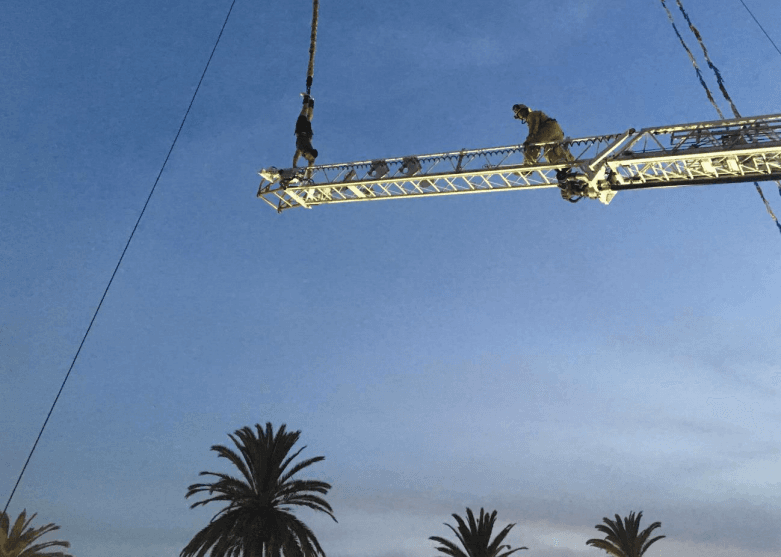 Bungee Jumper Left Hanging After Malfunction at Fair