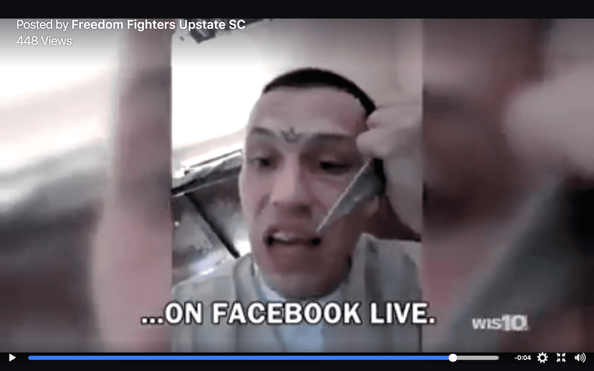Prisoner Brandishes Knife, Makes Threats in Facebook Live Video
