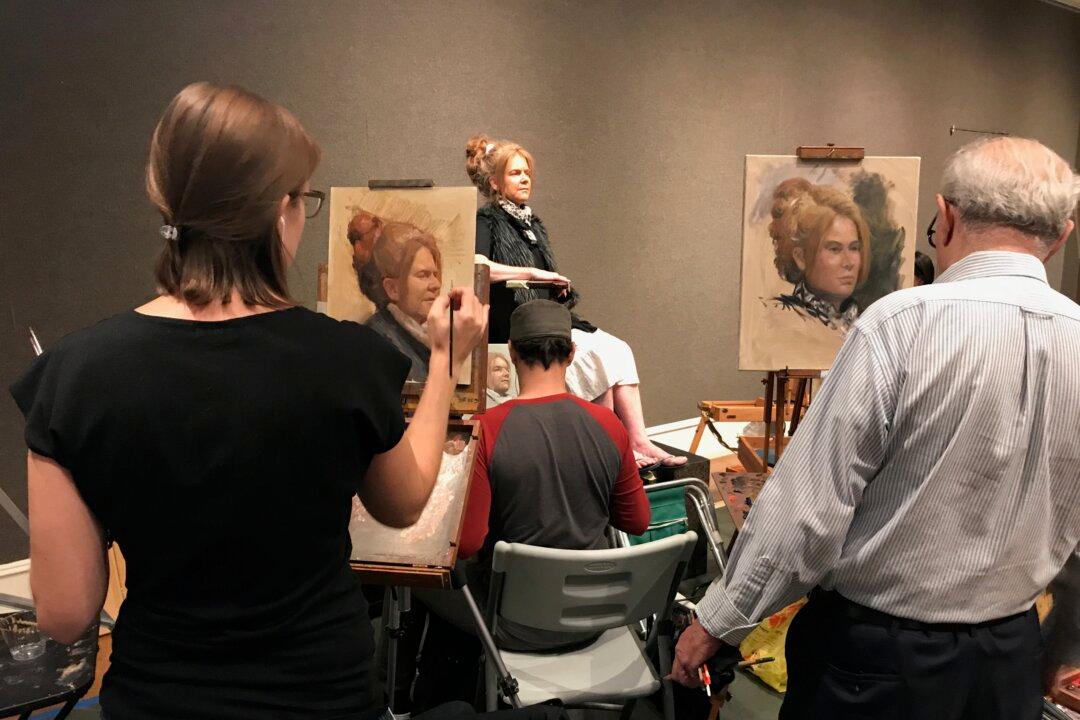 Great Camaraderie at the Salmagundi Club’s Portrait Competition