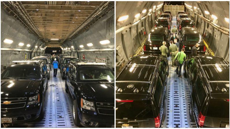 Secret Service Shares Sneak Peek at Trump’s Motorcade on Airplane to Asia