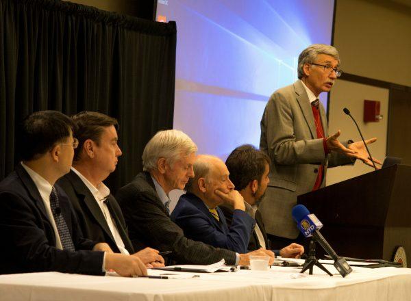 Opening remarks by Eric Frost, director of the Homeland Security Graduate Program at SDSU.(Epoch Times)