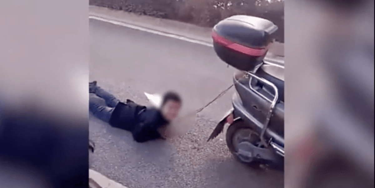 Chinese Mother Allegedly Drags Son By Hands Behind Scooter as Punishment