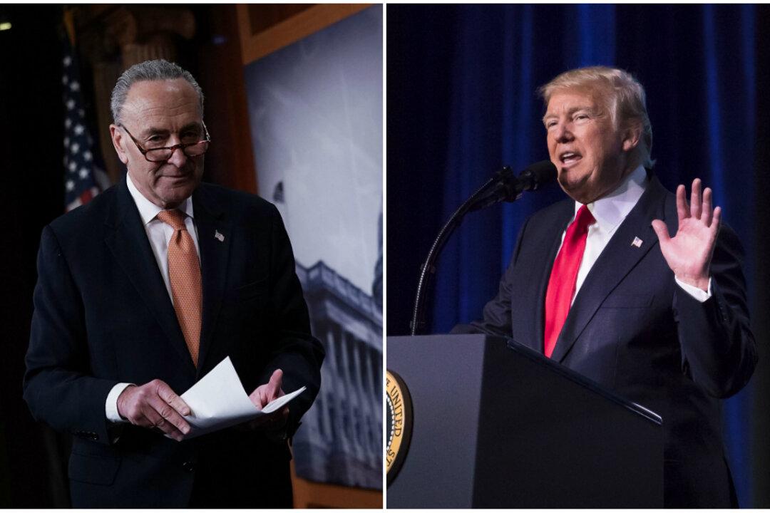 Trump and Schumer Trade Barbs Over Wall