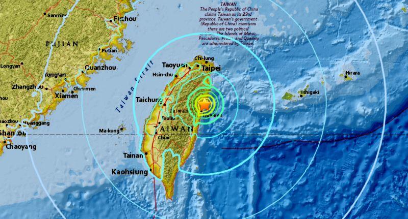 Shallow 6.4-Magnitude Earthquake Hits Northeastern Taiwan