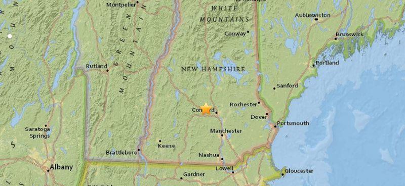 Small Earthquake Hits New Hampshire