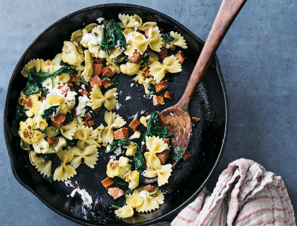 Big Skillet Cauliflower Pasta