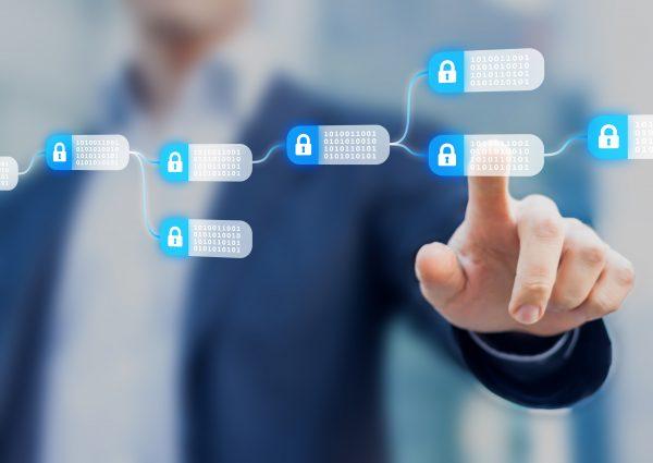 A graphic rendering of the blockchain technology. (Nico El Nino/Shutterstock)
