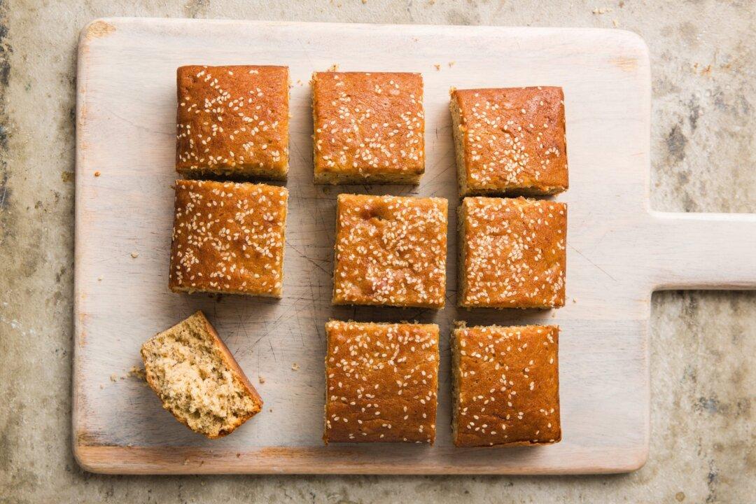 Tahini-Banana Snack Cake
