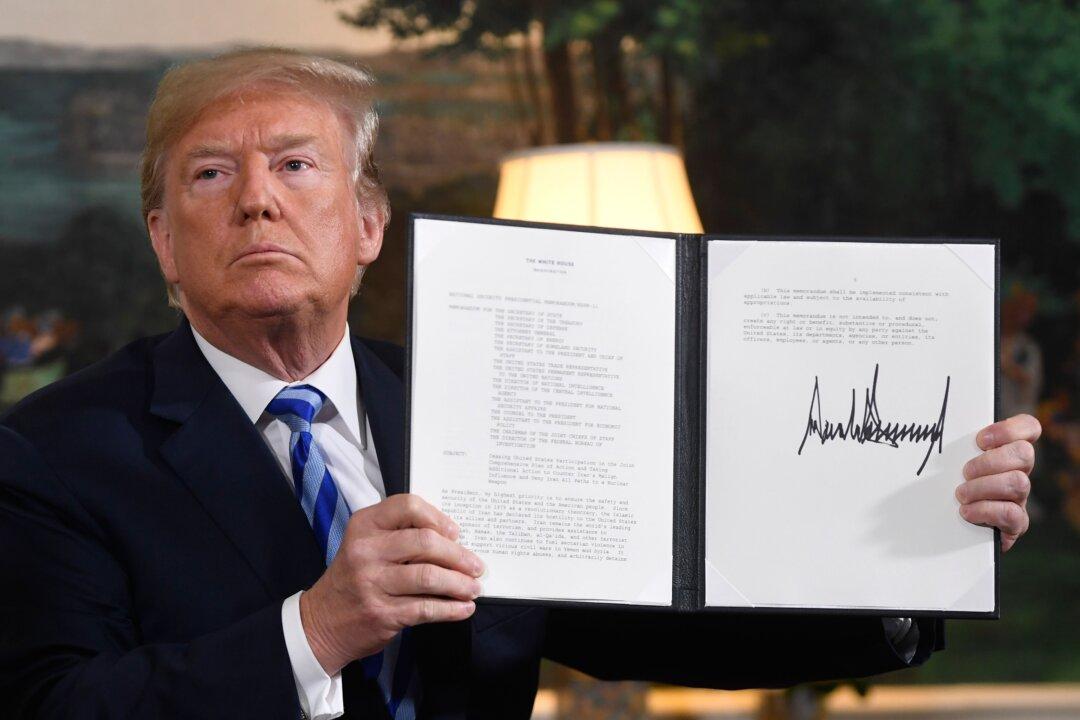 Trump Withdraws From Iran Deal, Orders Reimposing ‘Highest Level’ Sanctions